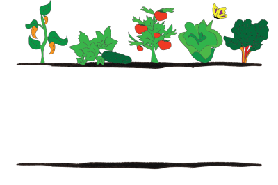 Learning Garden Logo White